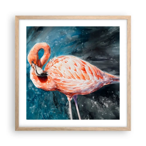 Poszter világos tölgy keretben - Természetesen dekoratív - 50x50 cm