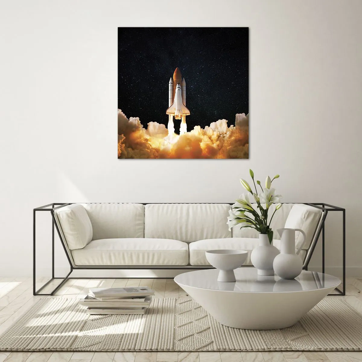 Üveg kép - Ad astra! - 50x50 cm