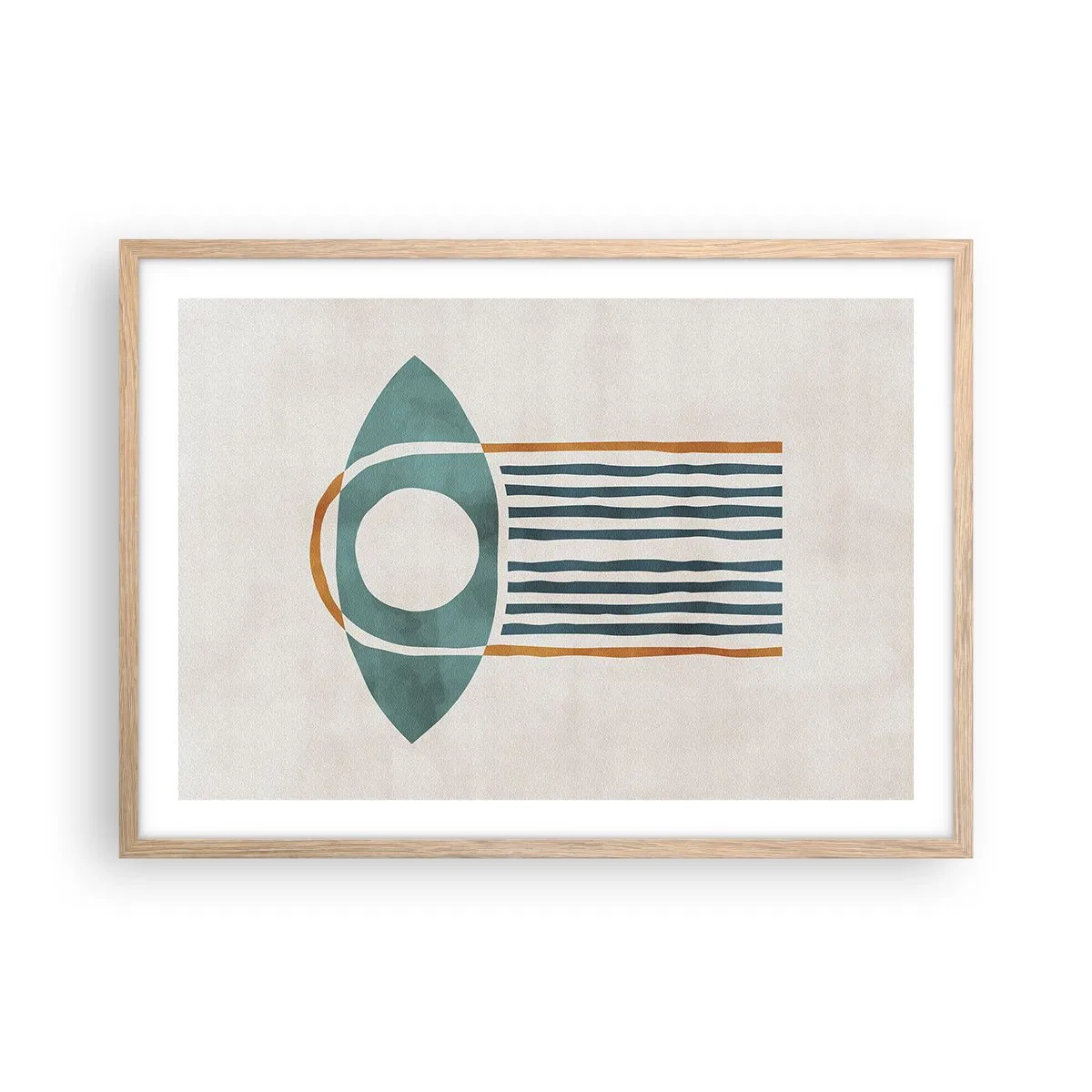 Poszter világos tölgy keretben - Jelek és rituálék - 70x50 cm