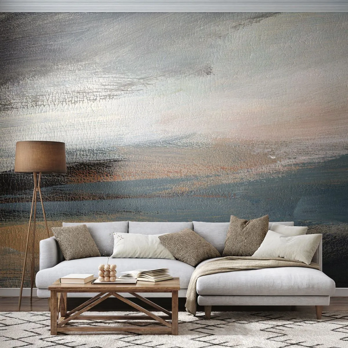 Fotótapéta Premium Sand - Absztrakció: északi táj - Darab, Absztrakció, Minimalizmus - 150x105 cm