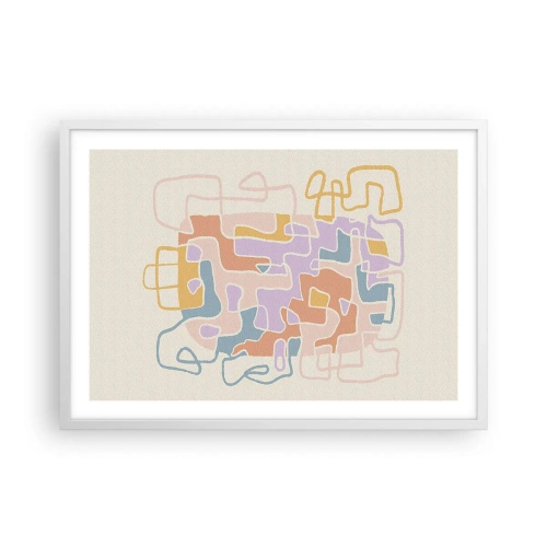 Poszter fekete keretben - Labirintus - egy örömteli kaland - 70x50 cm