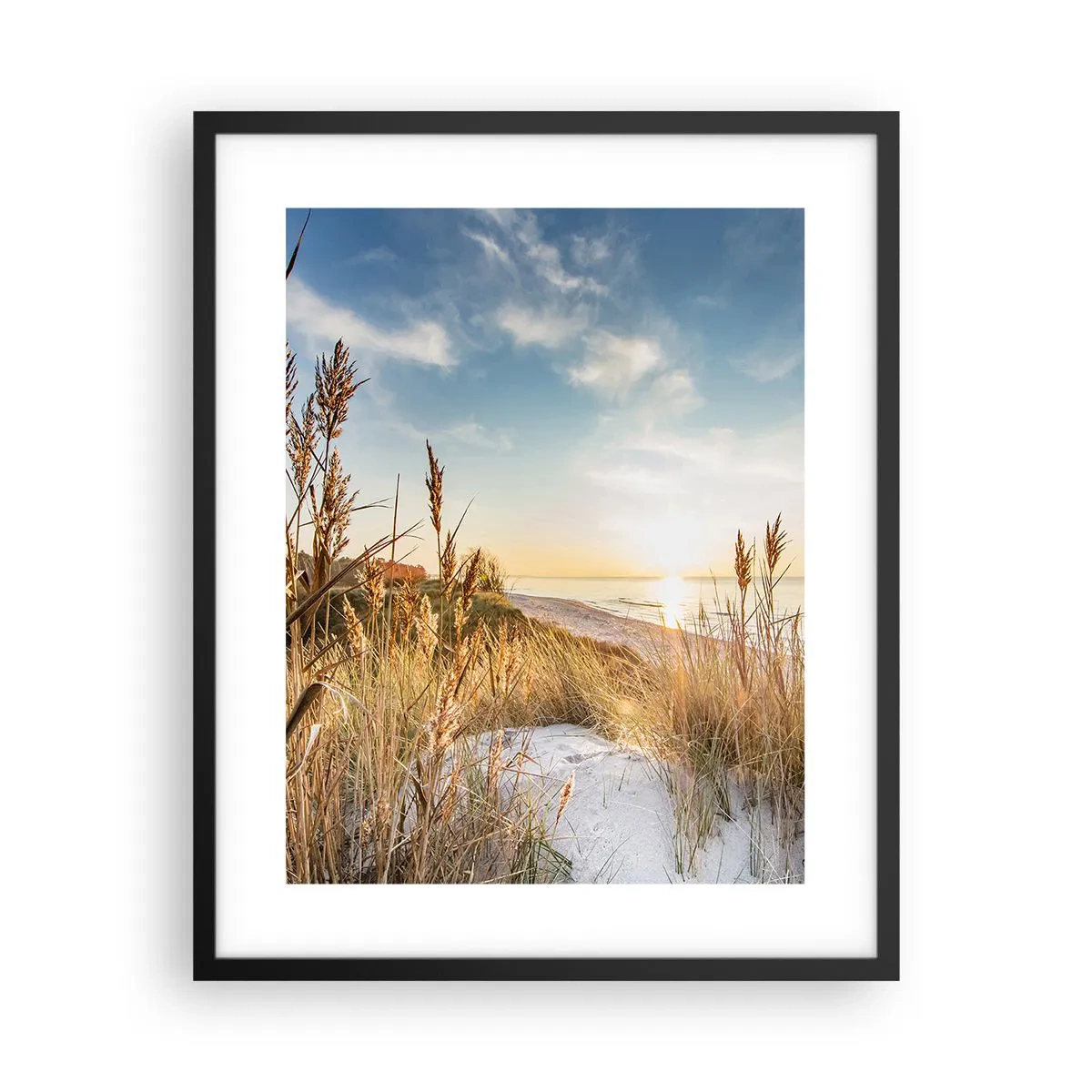 Poszter fehér keretben - Északi strand - 40x50 cm