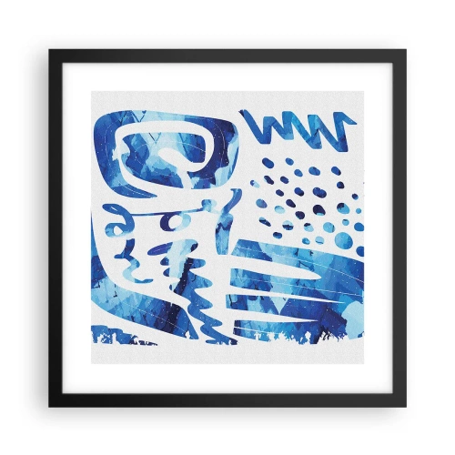 Poszter fehér keretben - Vissza a gyökerekhez - 40x40 cm