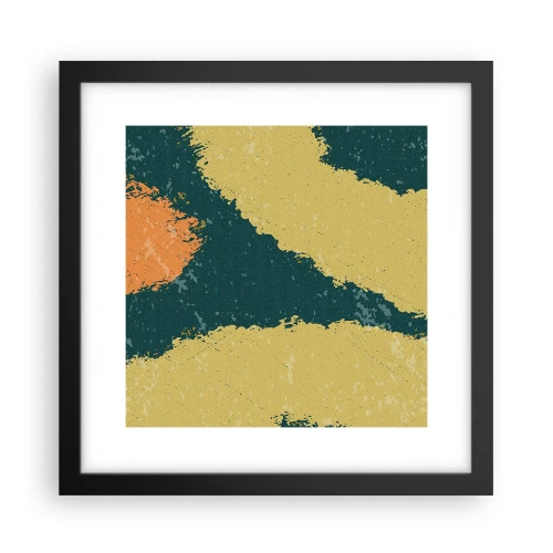 Poszter fehér keretben - Absztrakció - lassú mozgás - 30x30 cm
