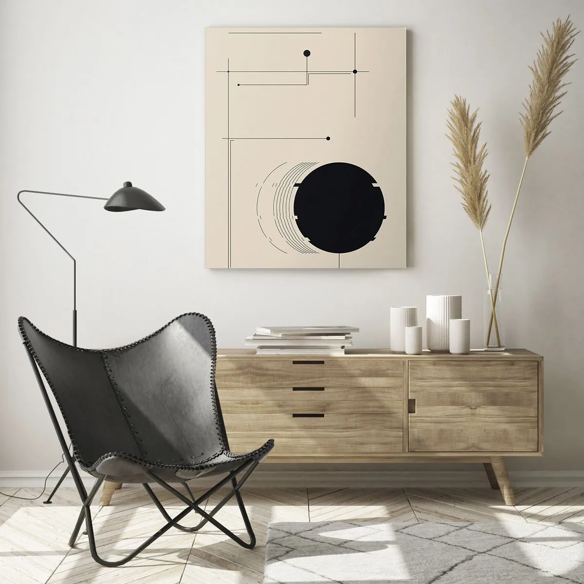 Üveg kép - Ruganyos és dinamikus kompozíció - 50x70 cm