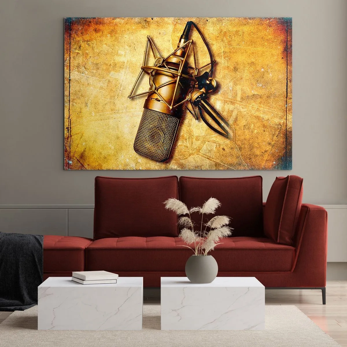 Üveg kép - A rádiózás aranyévei - 120x80 cm