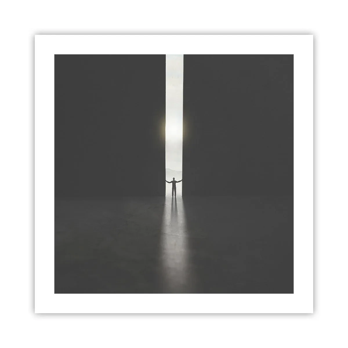 Poszter - Egy lépés a fényes jövő felé - 50x50 cm