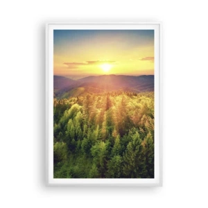 Poszter fekete keretben - Hegytetők és csúcsok - 70x100 cm