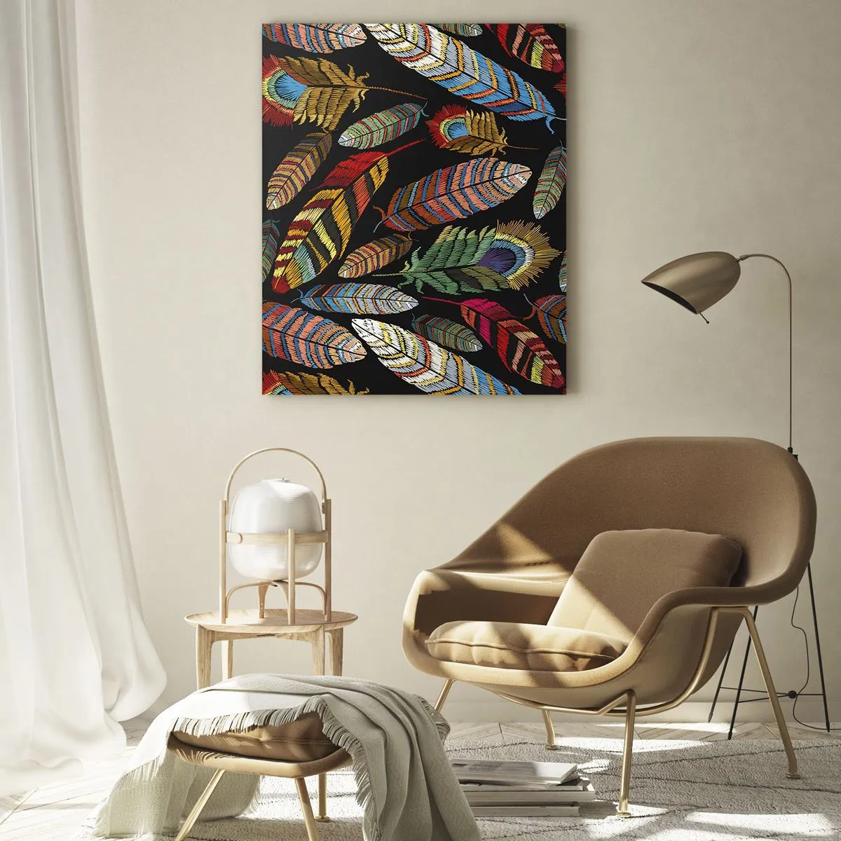 Üveg kép - A madárkarnevál - 80x120 cm