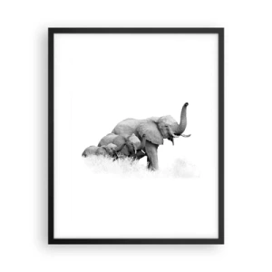 Poszter fehér keretben - Egy, kettő, három - 40x50 cm