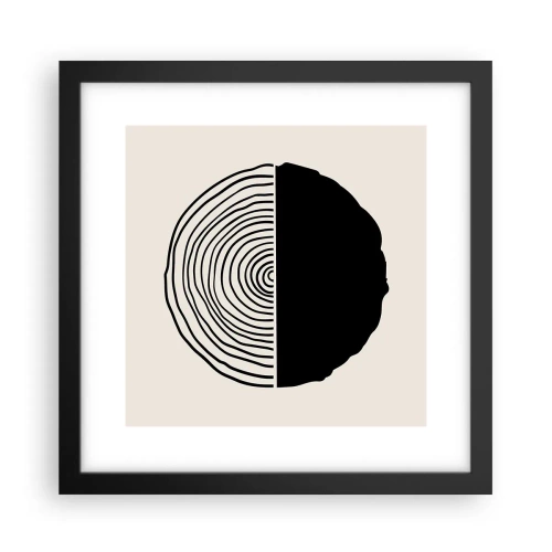 Poszter fehér keretben - Fele fele - 30x30 cm
