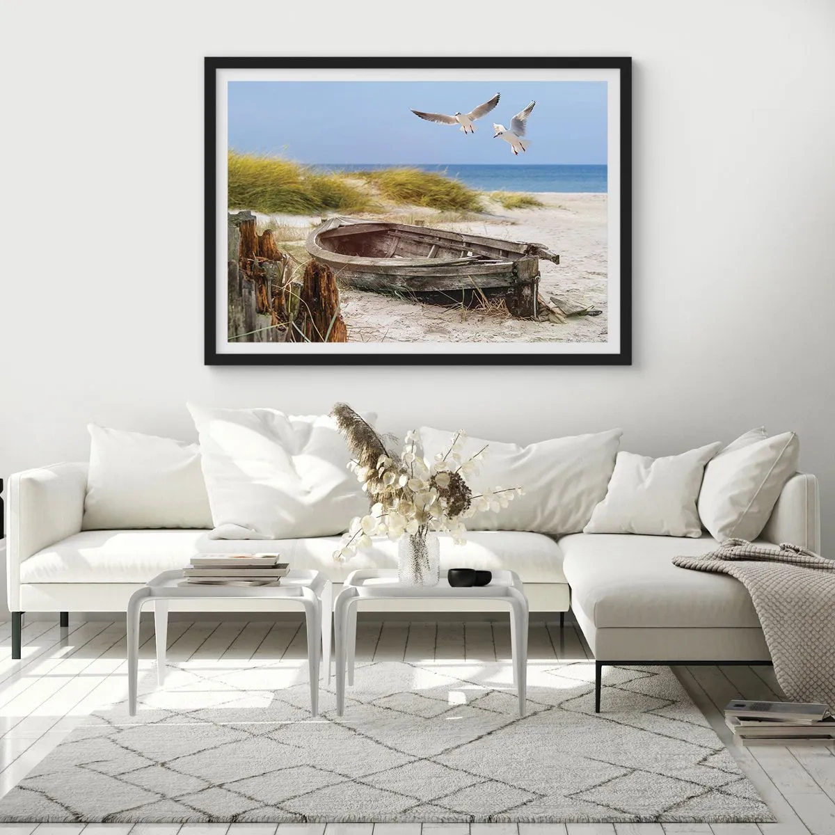 Poszter fehér keretben - Szélben fürödve - 70x50 cm