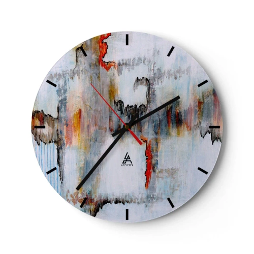 Falióra, Óra - Egy bottal a vízen - 40x40 cm