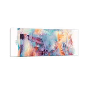 Üveg kép - Színes rendetlenség - 140x50 cm