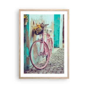 Poszter világos tölgy keretben - Mindjárt visszajövök - 50x70 cm