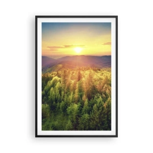 Poszter fehér keretben - Hegytetők és csúcsok - 61x91 cm