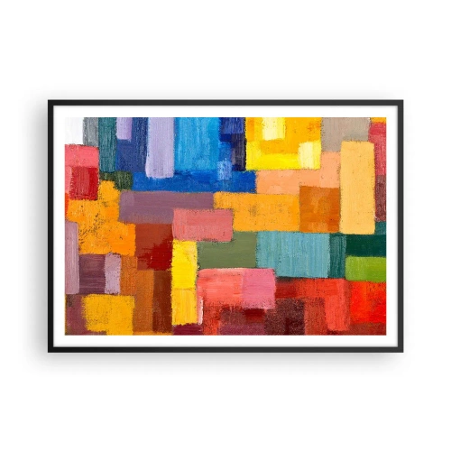 Poszter fehér keretben - Mindegyik más, mindegyik színes - 100x70 cm