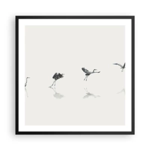 Poszter fehér keretben - Négy egyszerű lépés - 60x60 cm