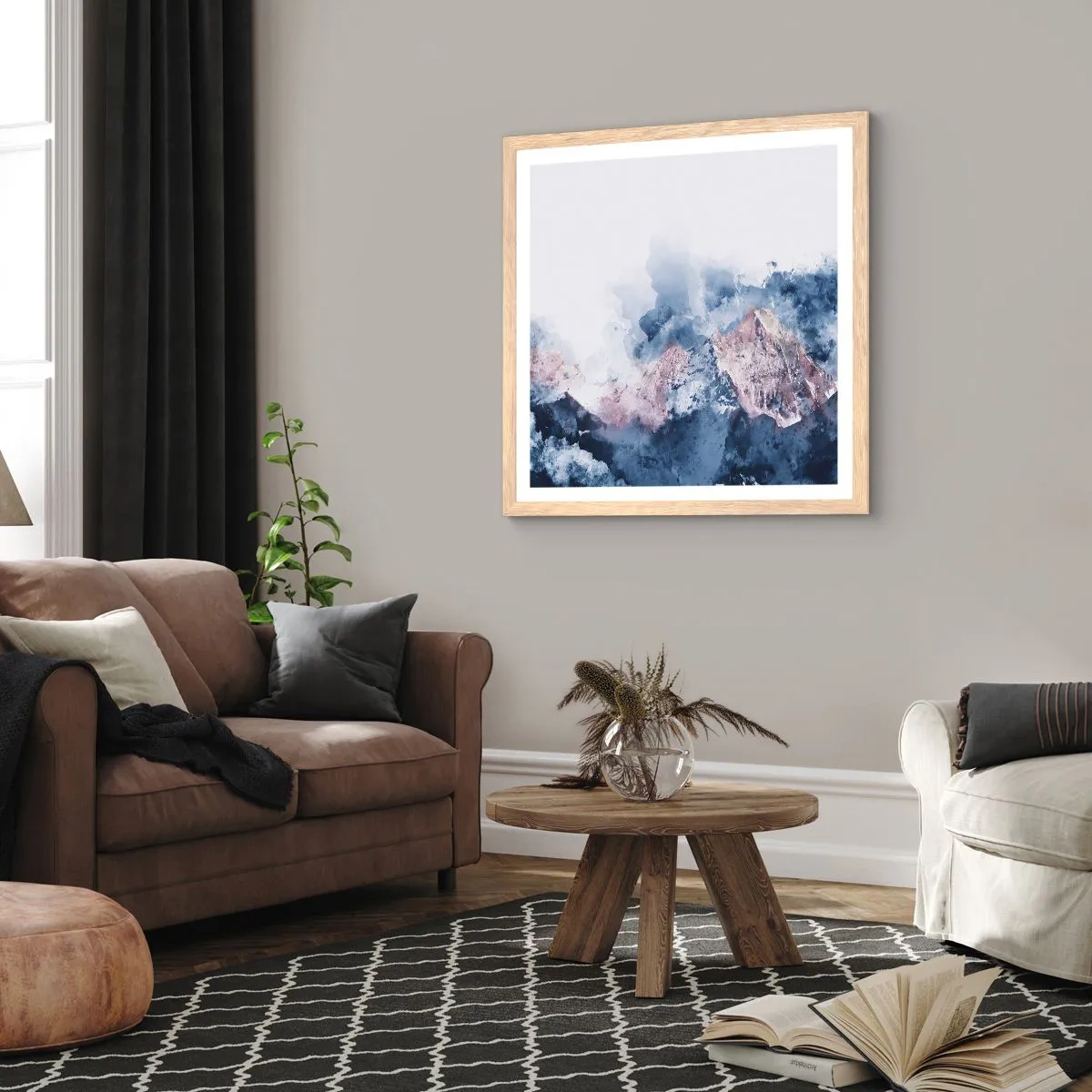 Poszter világos tölgy keretben - Ezek a csúcsok! - 30x30 cm