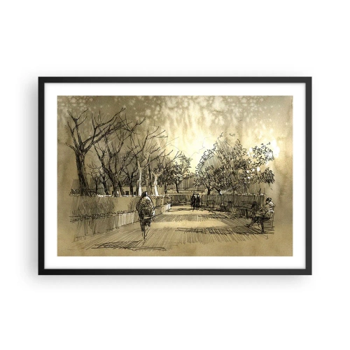 Poszter fehér keretben - Egy tollal megállított pillanat - 70x50 cm
