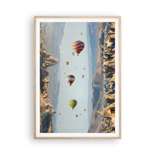 Poszter világos tölgy keretben - Itt minden lehetséges - 70x100 cm