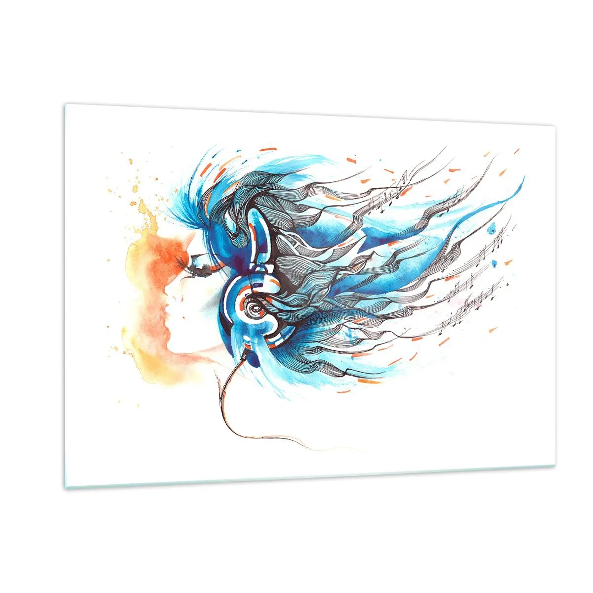 Üveg kép - Hadd szóljon a zene - 120x80 cm