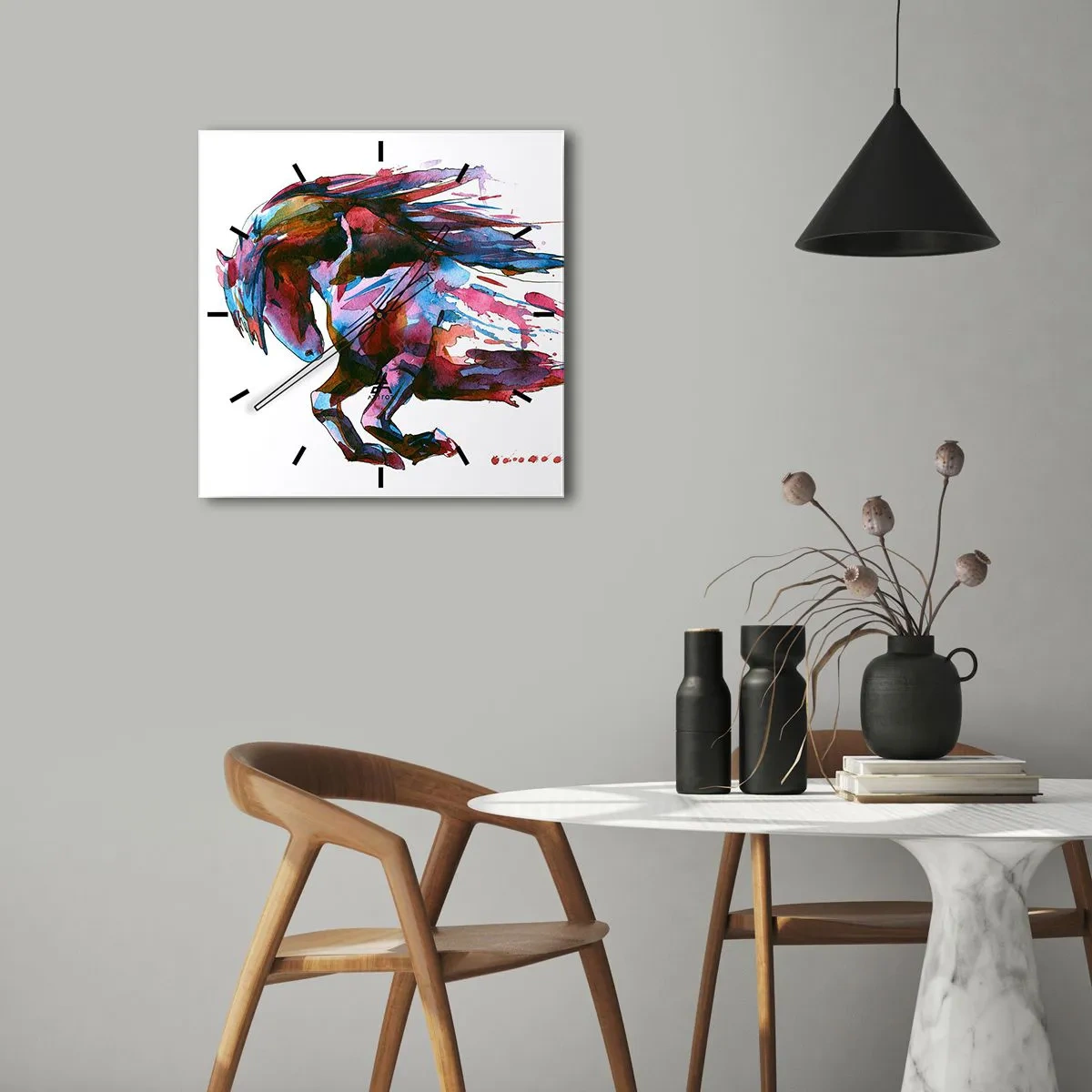 Falióra, Óra - Az elragadtatásban - 30x30 cm