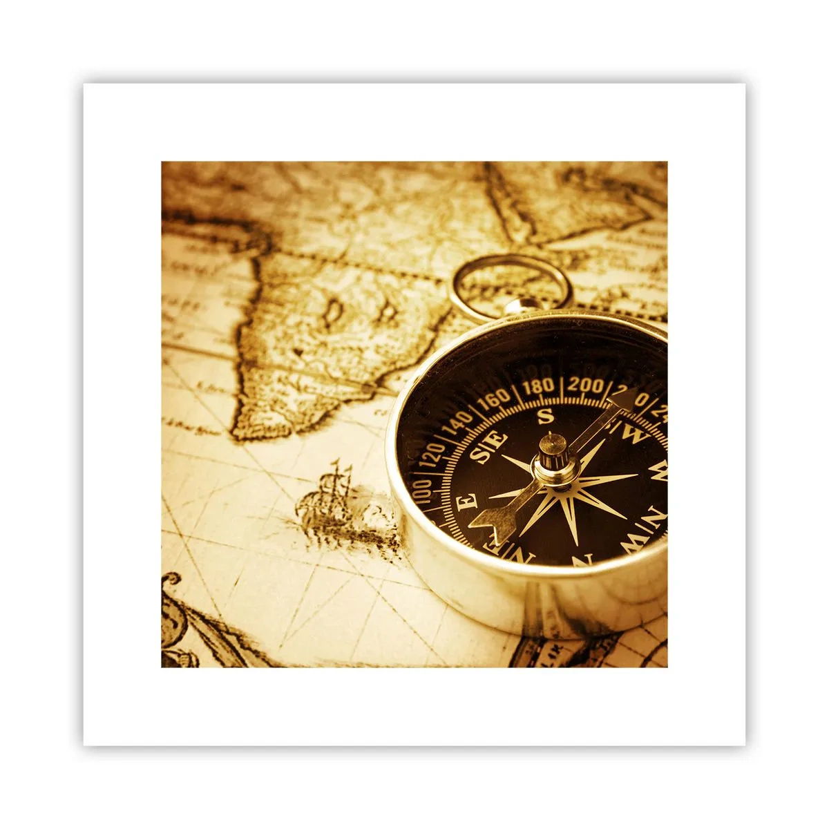 Poszter - Keletre, vagy nyugatra? - 30x30 cm