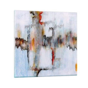 Üveg kép - Egy bottal a vízen - 30x30 cm