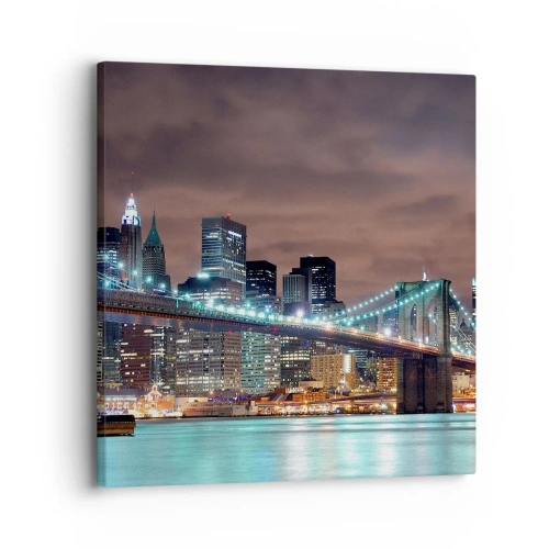 Vászonkép - Nagy város fényei - 30x30 cm