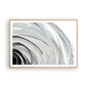 Poszter világos tölgy keretben - Orbitális kompozíció - 100x70 cm