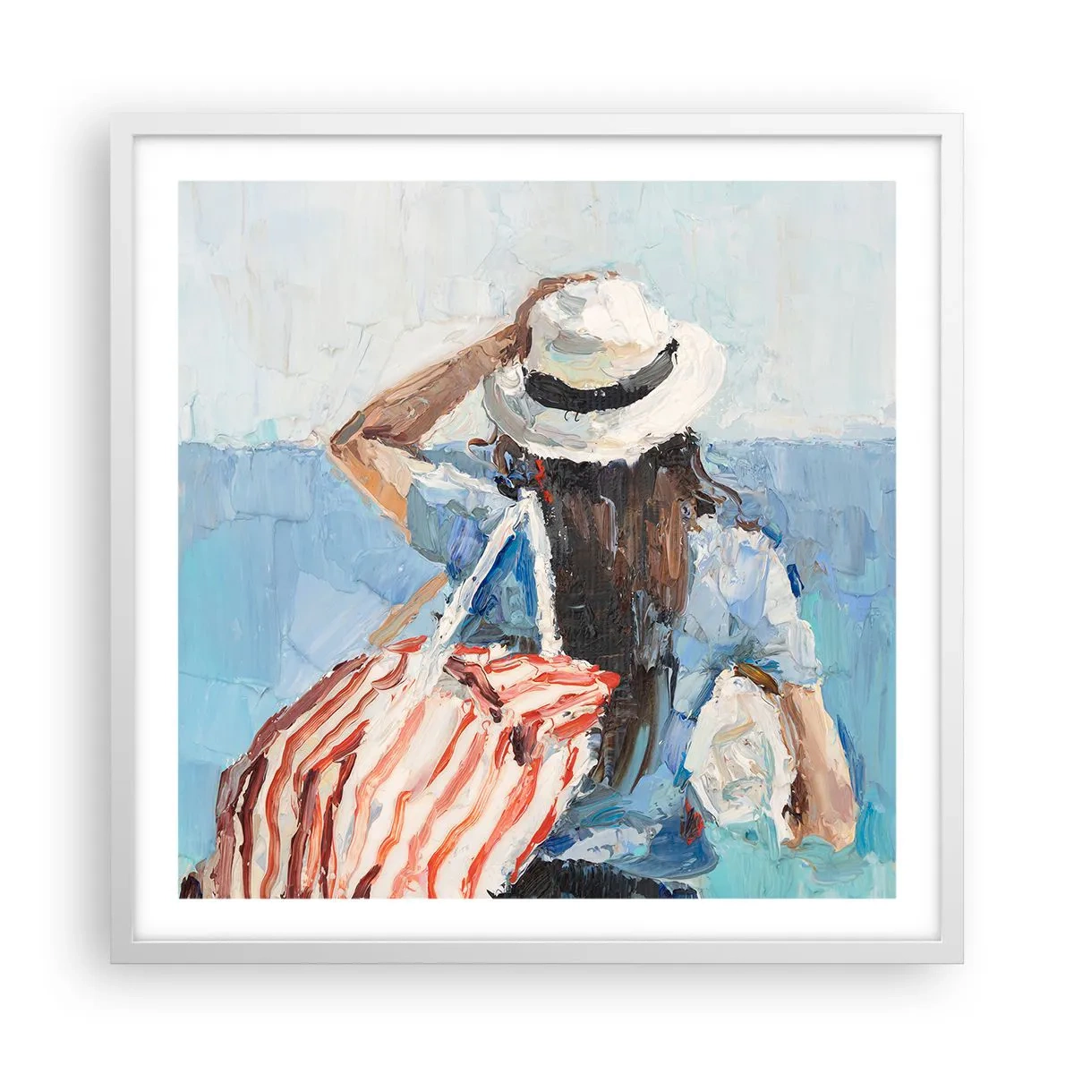 Poszter fekete keretben - Üdvözöljük a nyaraláson - 60x60 cm