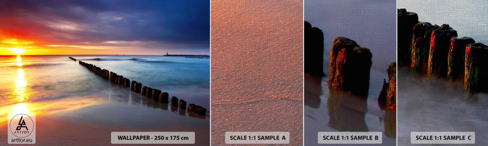 Fotótapéta Minta Premium Canvas - Halgasd a csendet - Tájkép, Napnyugta, Strand - 100x30 cm