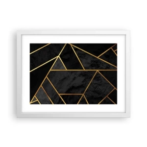 Poszter fekete keretben - Sötétség és ragyogás - 40x30 cm