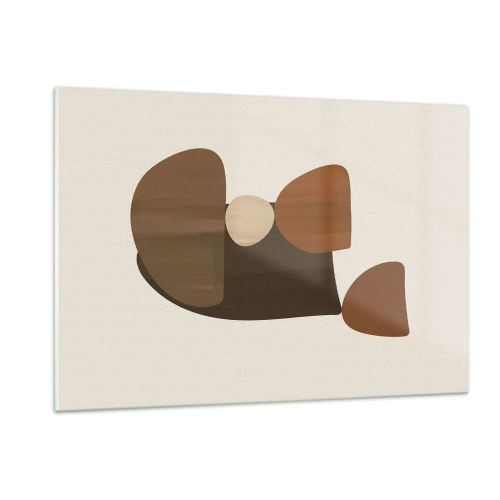 Üveg kép - Bronz kompozíció - 120x80 cm