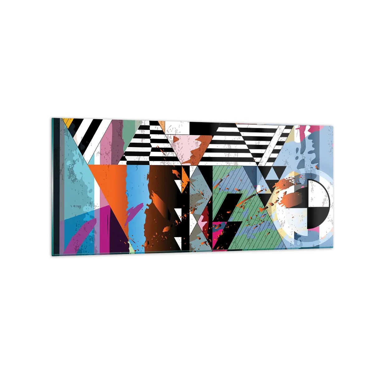 Üveg kép - Geometrikus és organikus - 120x50 cm