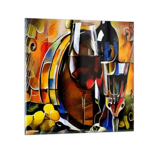Üveg kép - A világ is színeket ölt - 60x60 cm