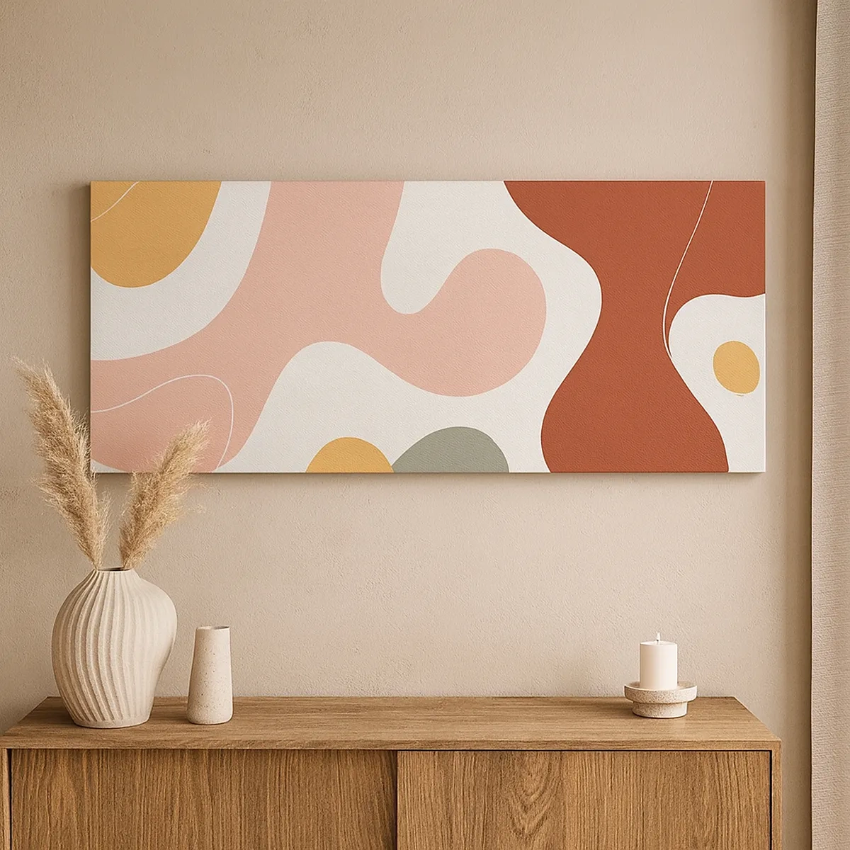 Vászonkép - Pöttyök vagy hullámok? - 30x30 cm