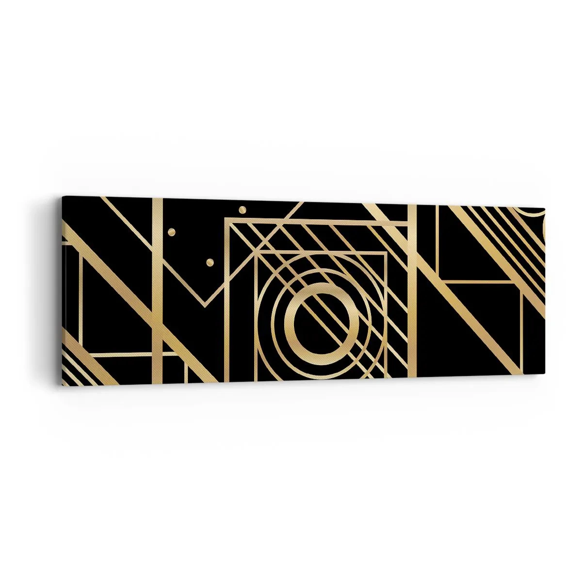 Vászonkép - Arany geometria - 90x30 cm