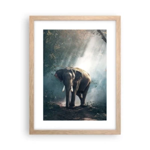 Poszter világos tölgy keretben - Nyugodt séta - 30x40 cm