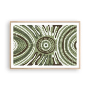 Poszter világos tölgy keretben - Az érzelmek robbanása - 91x61 cm