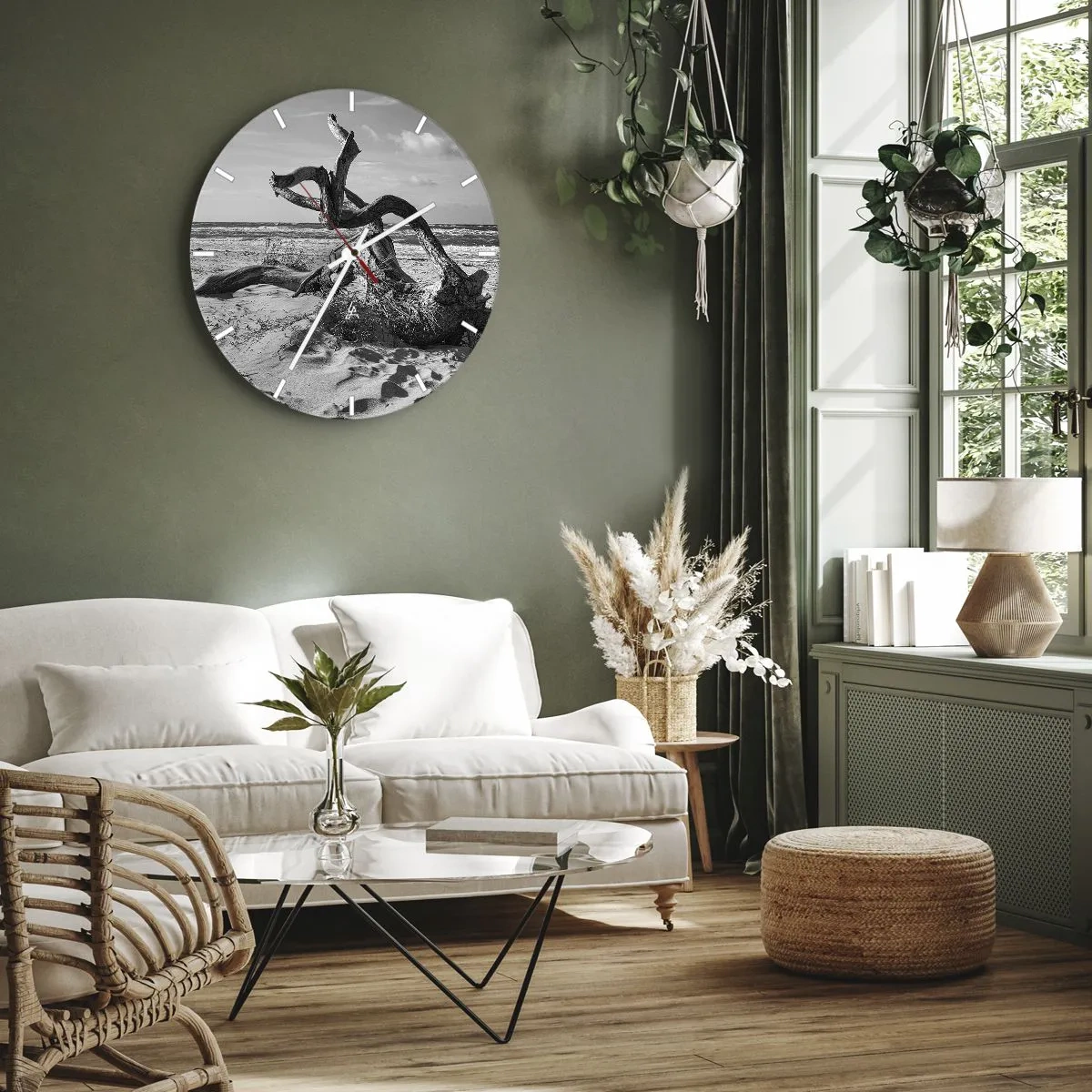 Falióra, Óra - Tengeri szobor - 40x40 cm