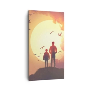 Vászonkép - Szemtől szembe a nappal - 45x80 cm