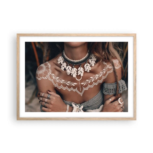 Poszter világos tölgy keretben - Talizmánok, a nőiesség rituáléi - 70x50 cm