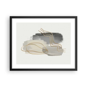 Poszter fehér keretben - Létezés és mozgás - 50x40 cm