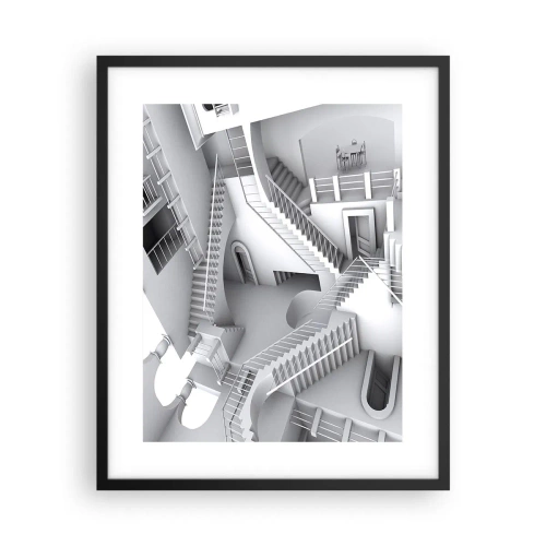Poszter fehér keretben - A tér paradoxonjai - 40x50 cm