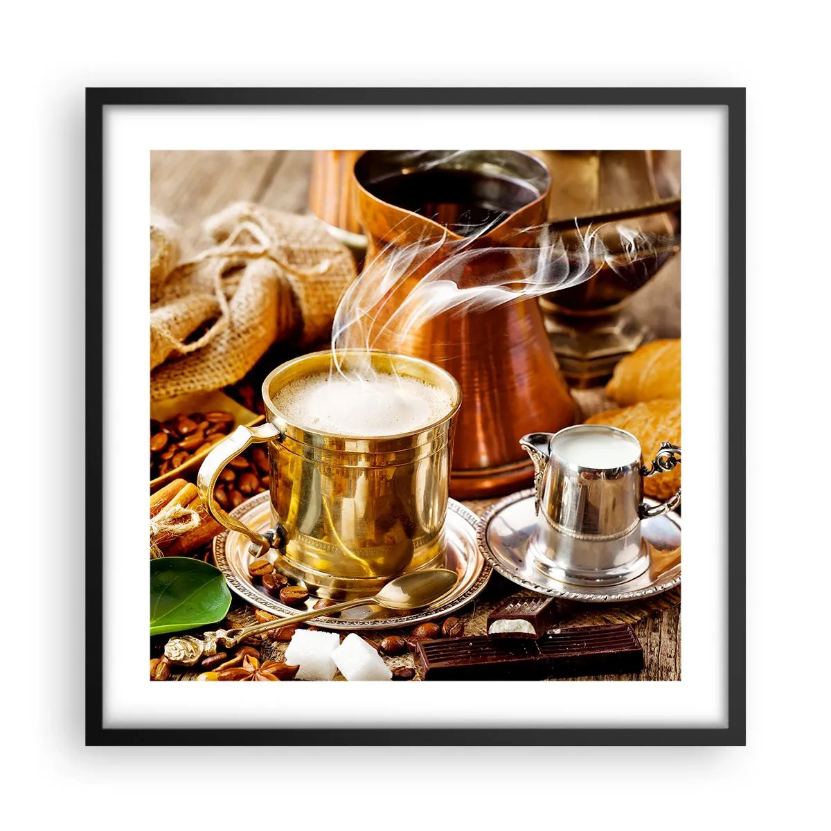 Poszter fehér keretben - Szép napot! - 50x50 cm