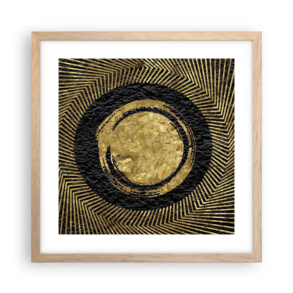 Poszter világos tölgy keretben - Glamour kompozíció - 40x40 cm