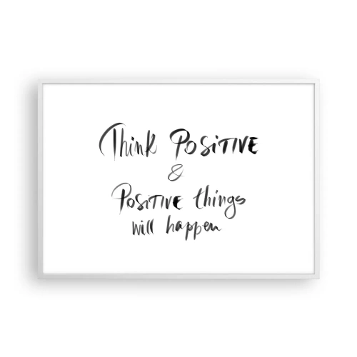 Poszter fekete keretben - Hogyan élj? - 100x70 cm