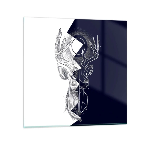 Üveg kép - Az ellentétek harca és egysége - 50x50 cm